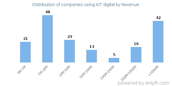 KIT digital clients - distribution by company revenue
