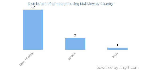 Multiview customers by country